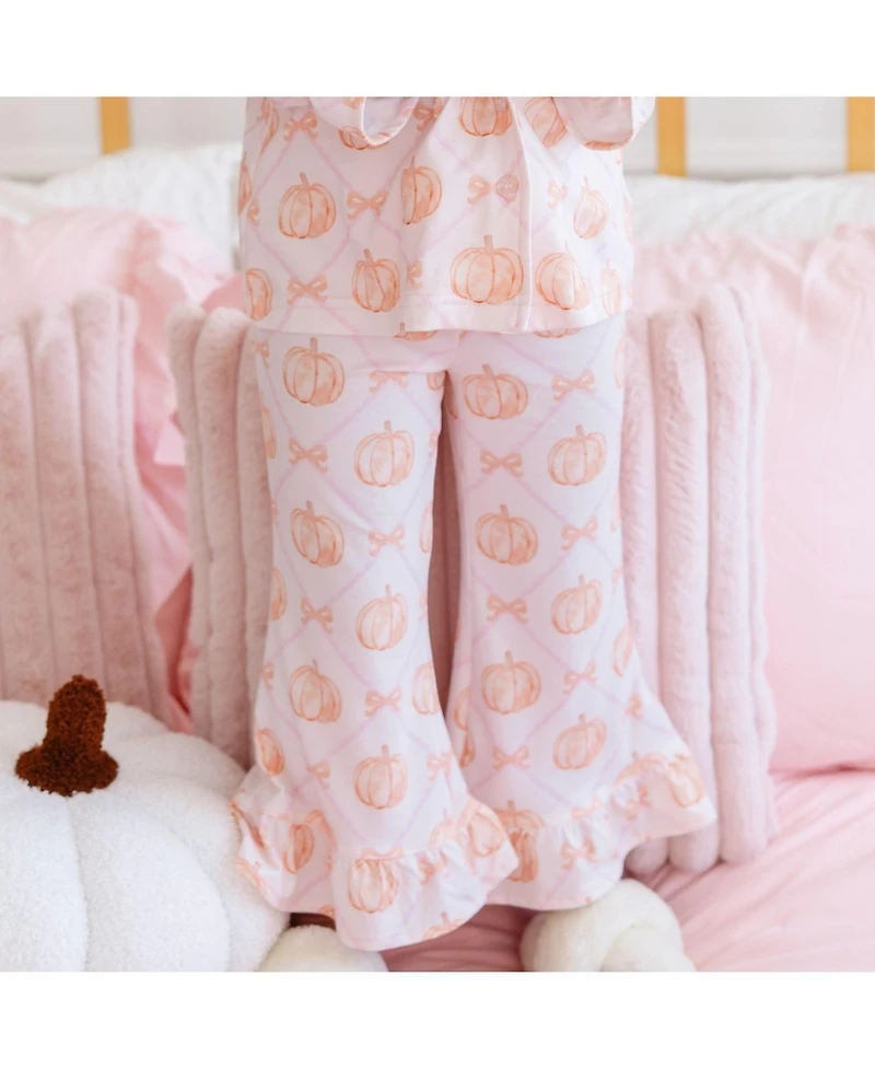 Sweet Wink Little Girls Pumpkin Trellis Lounge Set