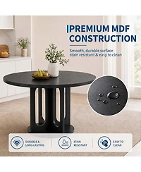 Gaomon 47" Round Dining Table for 4-6