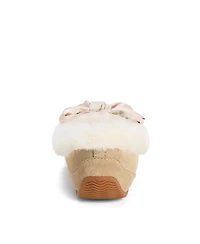 Dearfoams Women's Fireside by Mel Dream Bow Moccasin Slippers