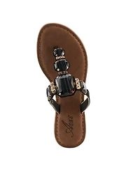 Azura Women's Agates Jeweled Sandal with Soft Footbed for All-day Ease