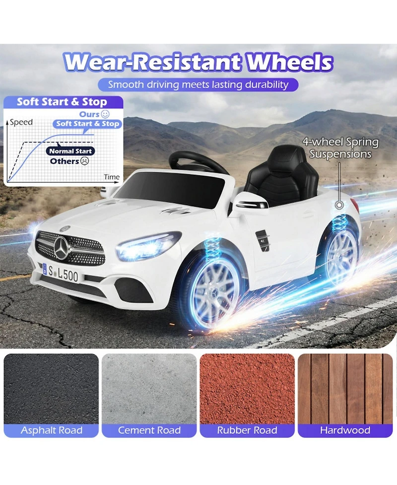 Hongge 12V Kids Ride on Luxury Roadster with Remote Control and Music