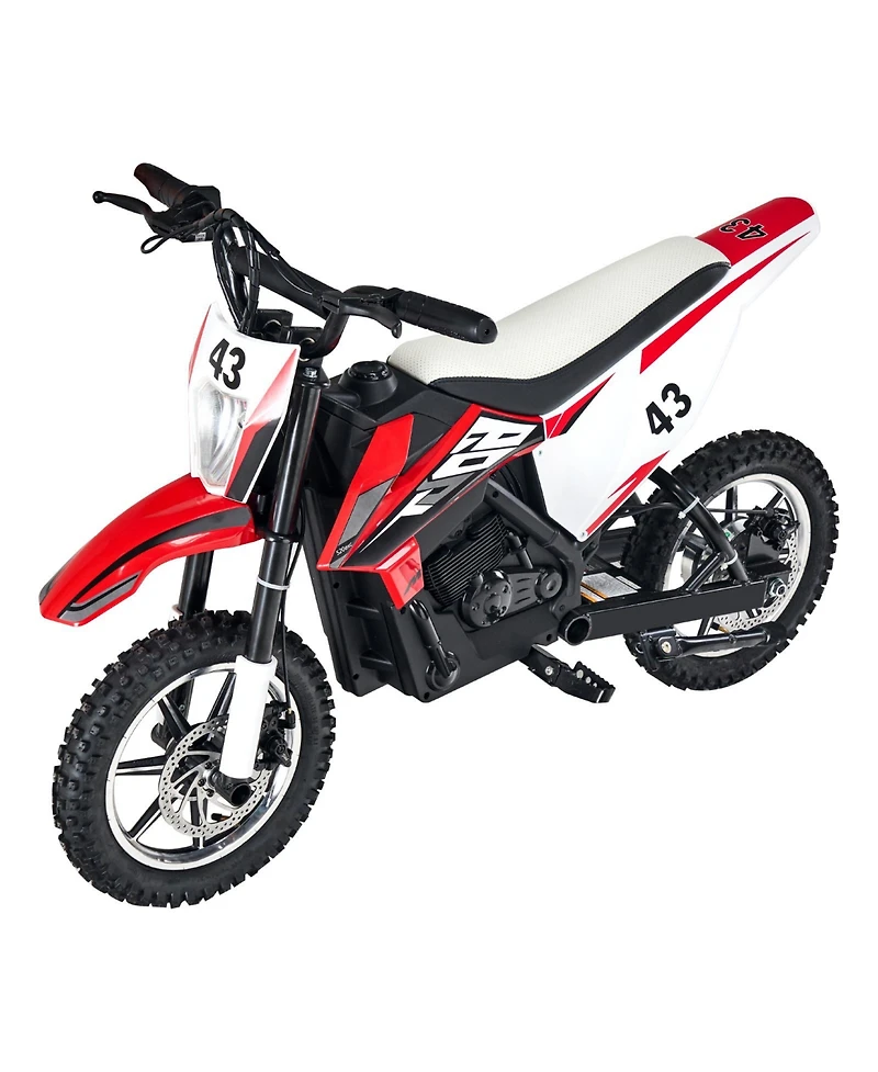 Hongge Kids Electric Ride On Motorcycle 36V Reaching 15.5 mph with Treaded Tires and Dual Brakes Ages 14+