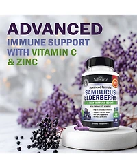 BioSchwartz Elderberry Capsules with Vitamin C and Zinc, 60 Capsules