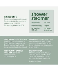 M3 Eucalyptus Aromatherapy Shower Steamers, 14 Individually Wrapped Shower Tablets