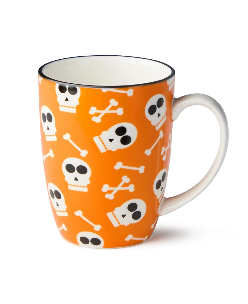 Certified International Halloween Pad Print Mugs, Set of 6