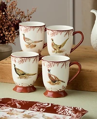 Certified International Pheasant Grove Mugs, Set of 4