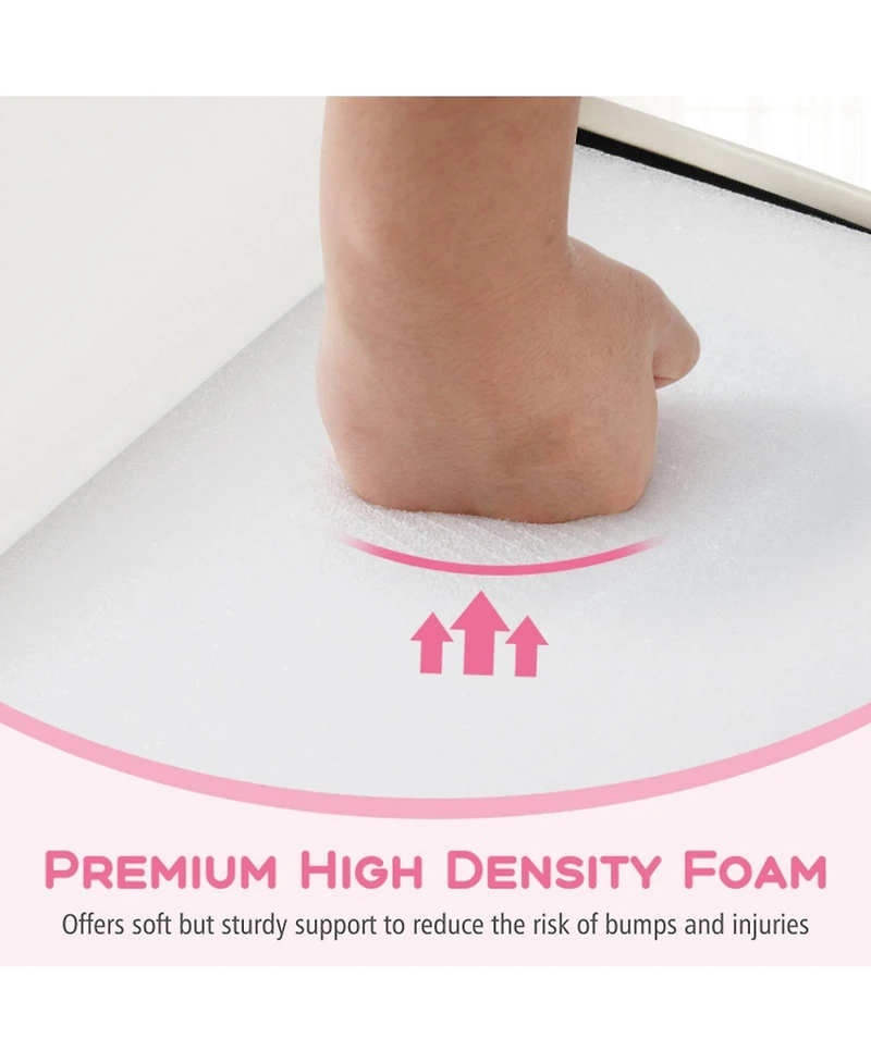 Sugift Toddler Standard Soft-Foam Climbing Triangle Ramp 6-Piece Play Set