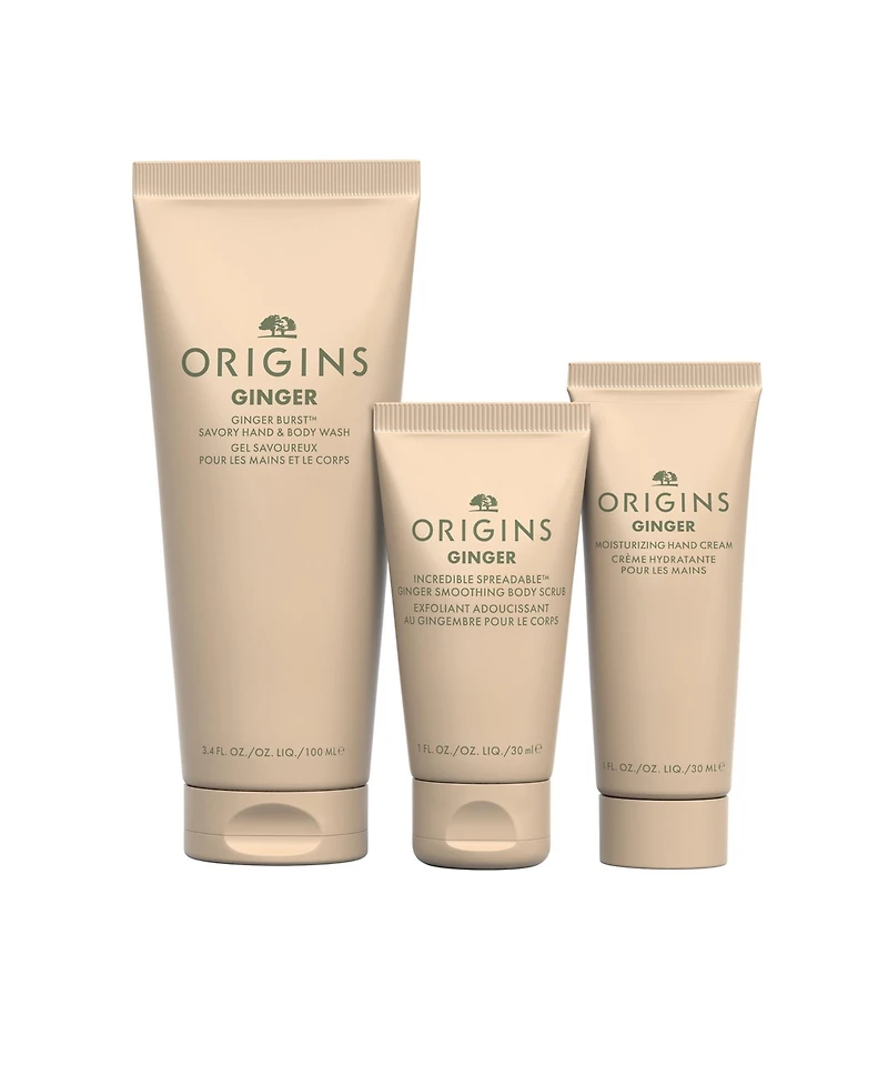Origins 3-Piece Ginger Mini Moments Hand & Body Care Gift Set