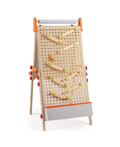 Sugift Double-Sided Adjustable-Height Kids Art Easel