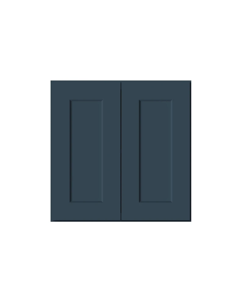 Boyel Living Double Door Short Wall Cabinet with Shelves, Ready to Assemble Kitchen Solid Wood Frame