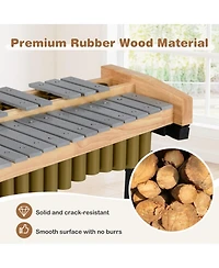 Hongge 32-Note Aluminum Marimba Featuring Lockable Rolling Stand