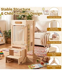 Hongge Ages 3+ Foldable Montessori Activity Panels Tower