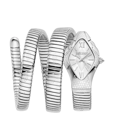 Just Cavalli Women's Cristallo Quartz Stainless Steel Bracelet Watch