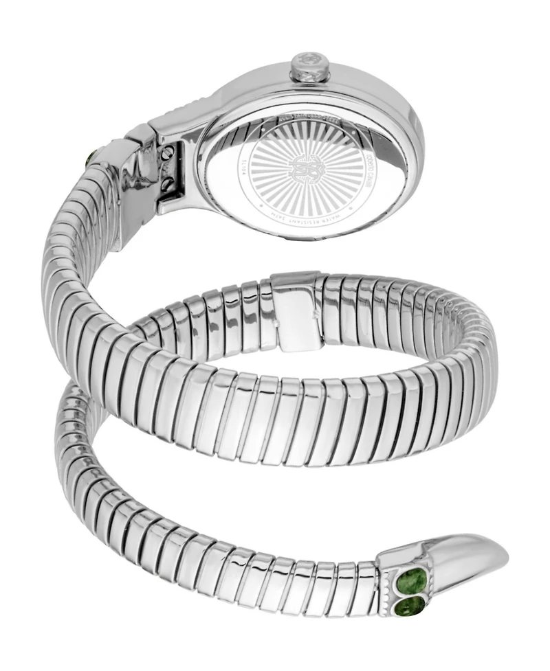 Roberto Cavalli Women's Serpente Ornato Quartz Stainless Steel Bracelet Watch