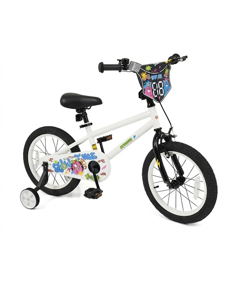 Sugift 16 in Kids' Bike with Training Wheels and Dual Brakes, Ages 4-7