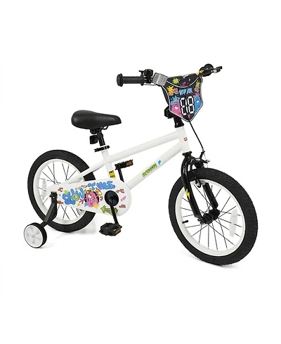 Sugift 16 in Kids' Bike with Training Wheels and Dual Brakes, Ages 4-7