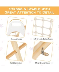 Sugift Ages 1+ 8-in-1 Wooden Jungle Gym Playset