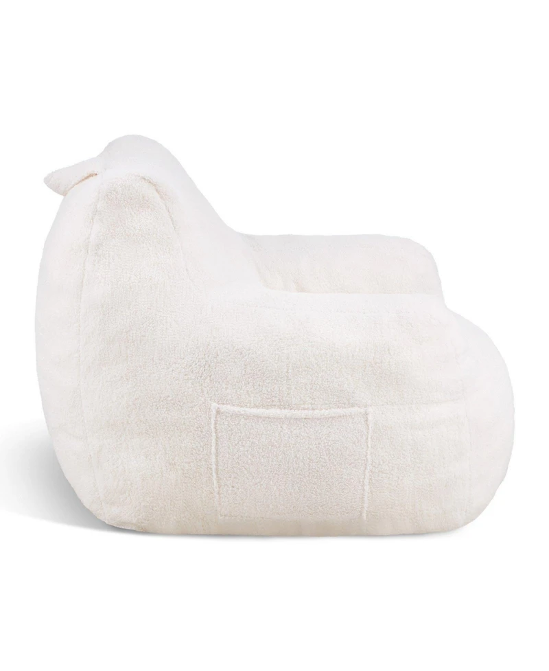 Slickblue 3 Ft Memory Foam Bean Bag Chair with Armrests and Pocket