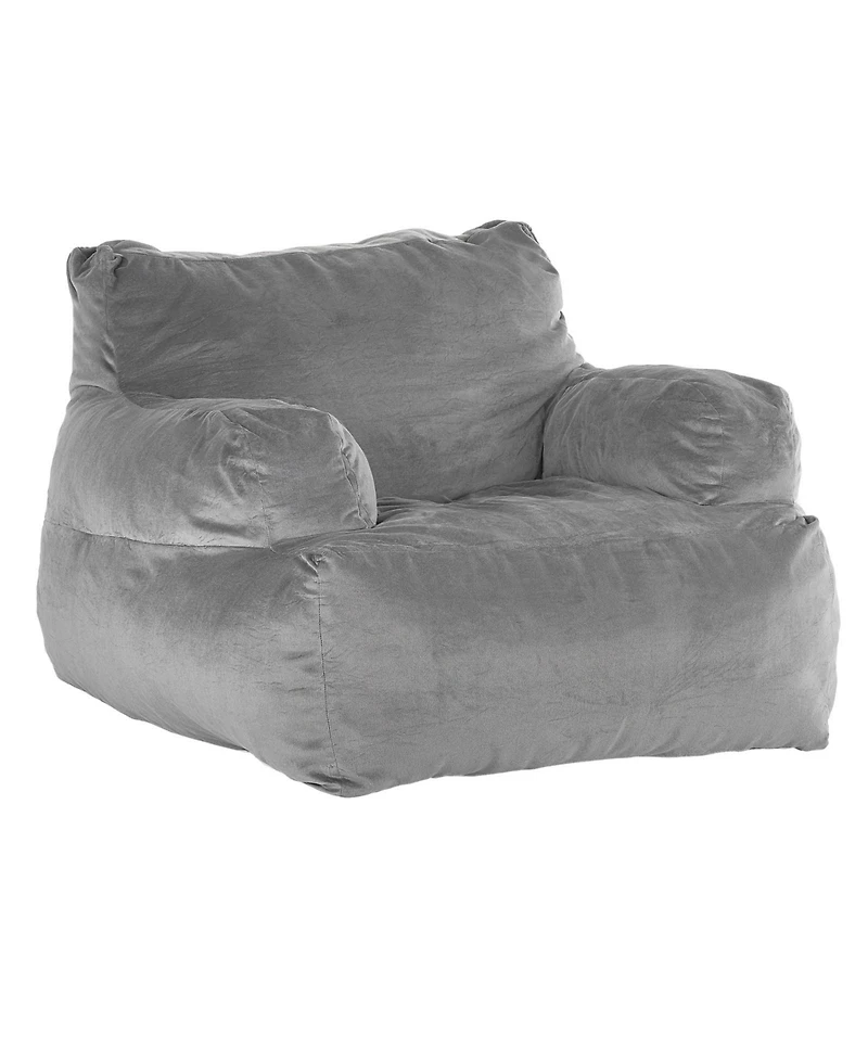 Slickblue Adult Bean Bag Sofa Chair with Armrests and Plush Foam Fill