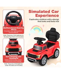 Hongge 3-In-1 Toddler Push Car with Detachable Handlebar, 55 lbs Capacity, Ages 18-36 Months