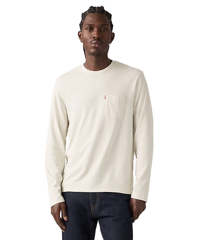 Levi's Men's Long Sleeve Crewneck Pocket T-Shirt