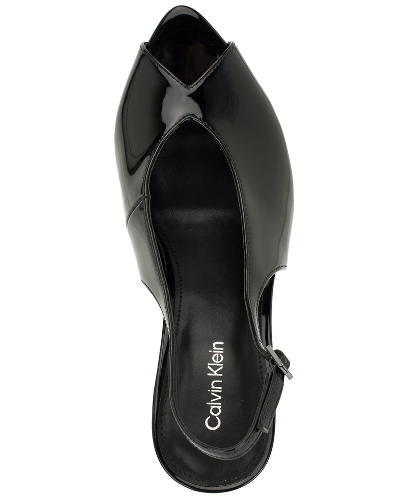 Calvin Klein Women's Dorris Peep Toe High Stiletto Pumps