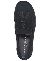 Marc Fisher Ltd Women's Tifani Suede Tassels Slip-On Loafers