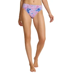 Tommy Bahama Women's Paisley Daze High-Waisted Tummy-Control Bikini Bottom