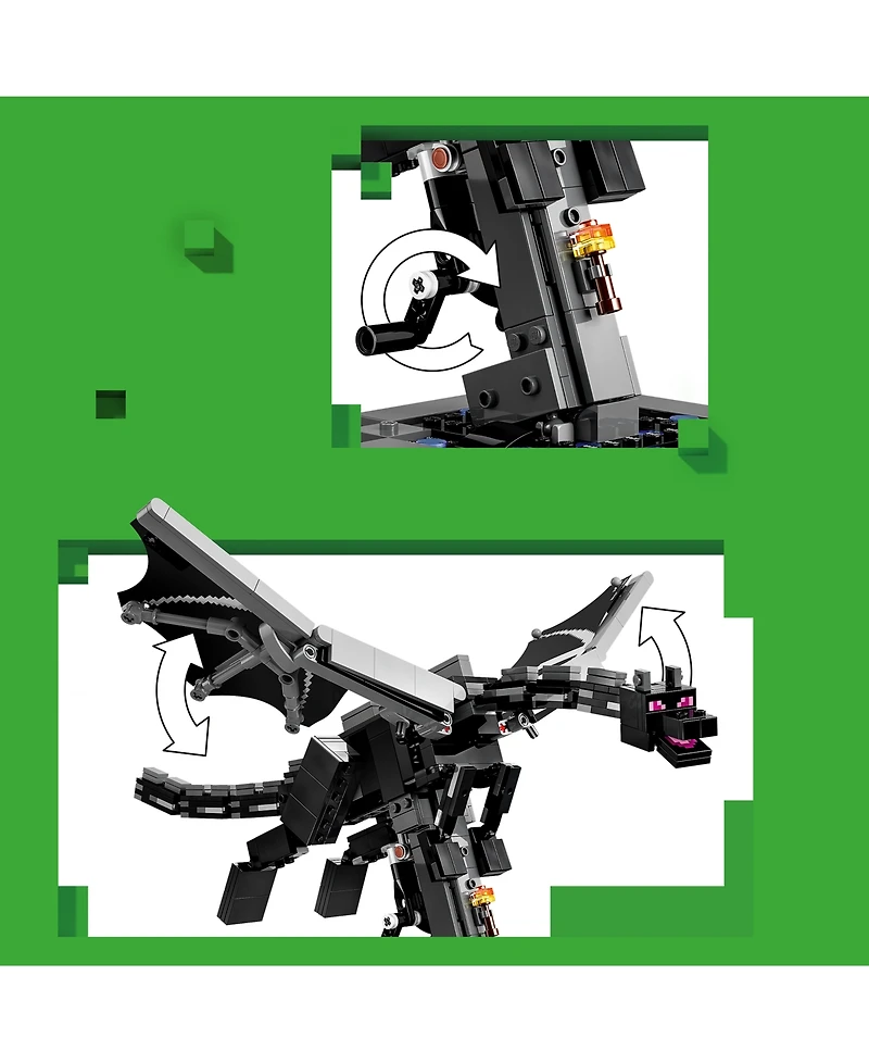 Lego Minecraft The Ender Dragon 21595 710-Piece Building Set, Ages 10+