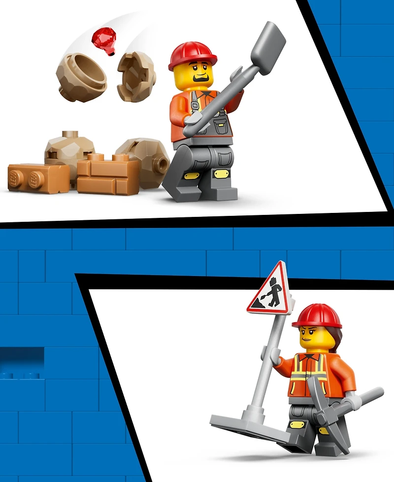 Lego City Backhoe Loader 60480 301-Piece Building Set, Ages 7+
