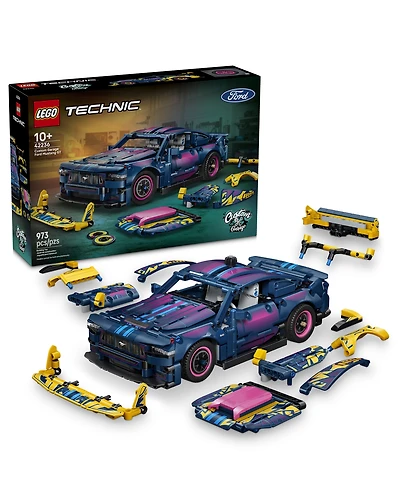 Lego Ford Mustang Gt Custom Garage Customizable Steering Mechanics 42236 973-Piece Building Set, Ages 10+