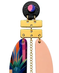 Swanky Designs Kaia Dangle Modern Statement Earrings