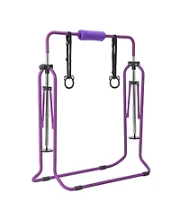Sugift Kids Folding Gymnastic Kip Bar Adjustable 36-52 in Height 140 lbs Capacity for Ages 3-8