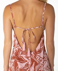 Roxy Women's Lost Paradise Floral-Print Open-Back Maxi Dress
