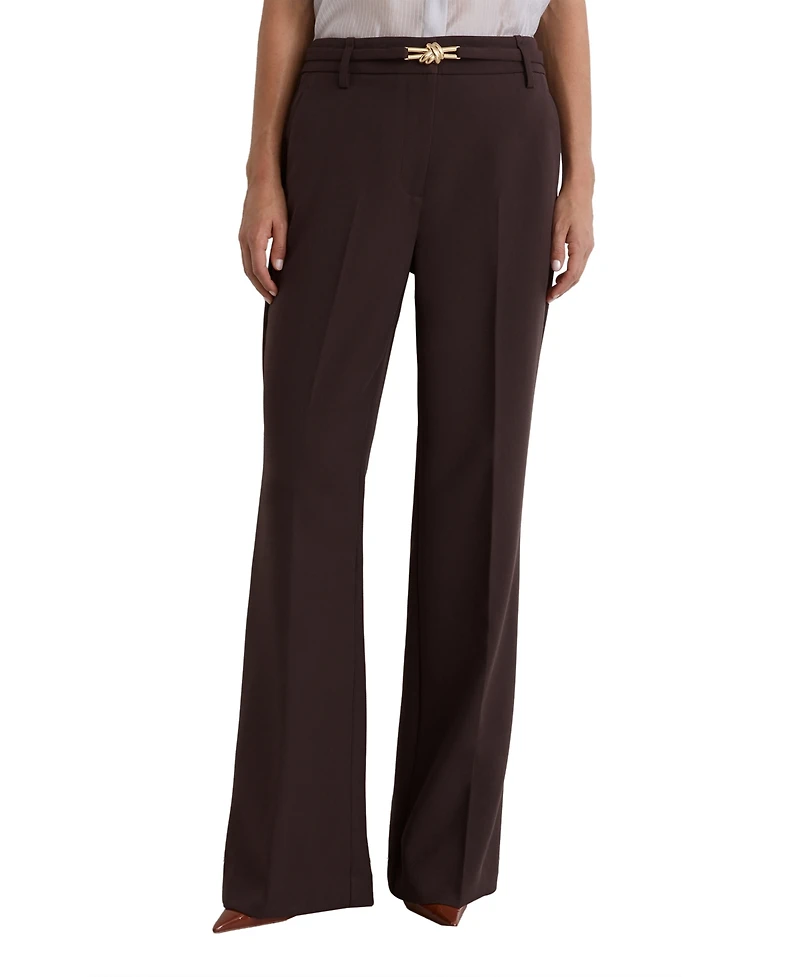 Reiss Women's Leona Flared Belted Trousers