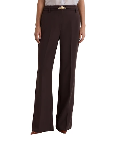 Reiss Women's Leona Flared Belted Trousers