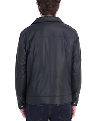 Tommy Hilfiger Men's Point Collar Open Bottom Jacket