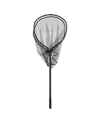 Sugift Fishing Landing Net with Telescopic 2-Section 6063 Aluminum Handle Pvc Covered Nylon