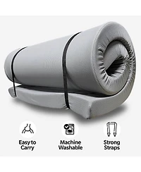 ECHTPeak Camping Sleeping Mat, Pads for with Strap and Waterproof Cover, Memory Foam Pad Outdoors