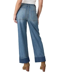 Liverpool Los Angeles Petite High-Waisted Straight-Leg Relaxed Jeans