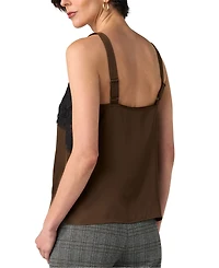 Liverpool Los Angeles Petite Lace V-Neck Camisole
