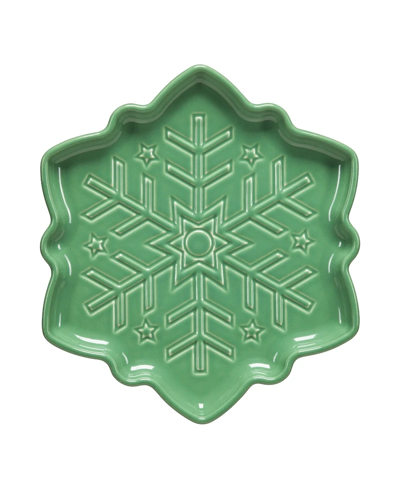 Fiesta Meadow Snowflake 8" Shaped Plate, Exclusively at Macy's
