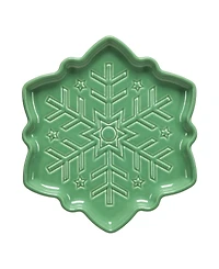 Fiesta Meadow Snowflake 8" Shaped Plate, Exclusively at Macy's