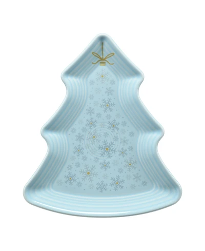 Fiesta Sky Snowflakes Tree Shaped 8.75" Ornament Plate, Exclusively at Macy's