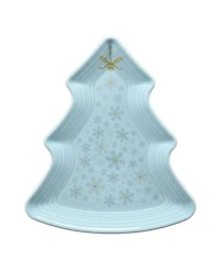 Fiesta Sky Snowflakes Tree Shaped 8.75" Ornament Plate, Exclusively at Macy's