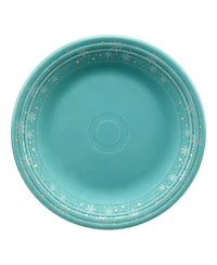 Fiesta Turquoise Snowflakes Classic Rim Dinner Plate, Exclusively at Macy's
