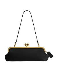 Coach Kiss-Lock Leather Small Frame Handbag 30