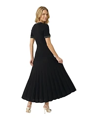 Modenaire Women's Embellished Knit Midi Dress
