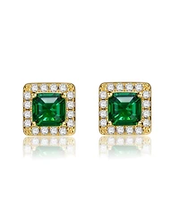 Classy Everyday wear Halo Square Stud Earrings