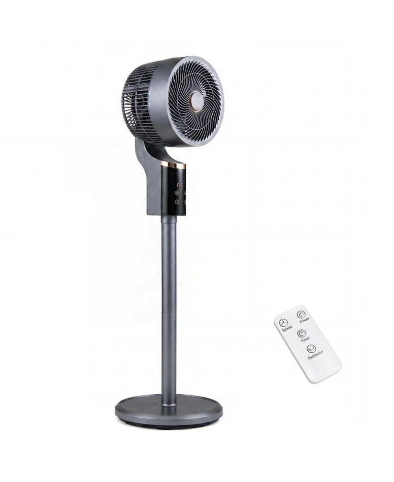 Sugift 40W Adjustable Oscillating Pedestal Fan 900 Cfm 8-Speed with Remote and 12-Hour Timer